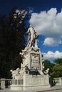 Statue of Mozart at Burggarten in Vienna Royalty Free Stock Photo